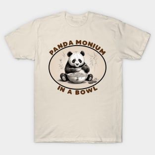 PandaMonium in a Bowl T-Shirt